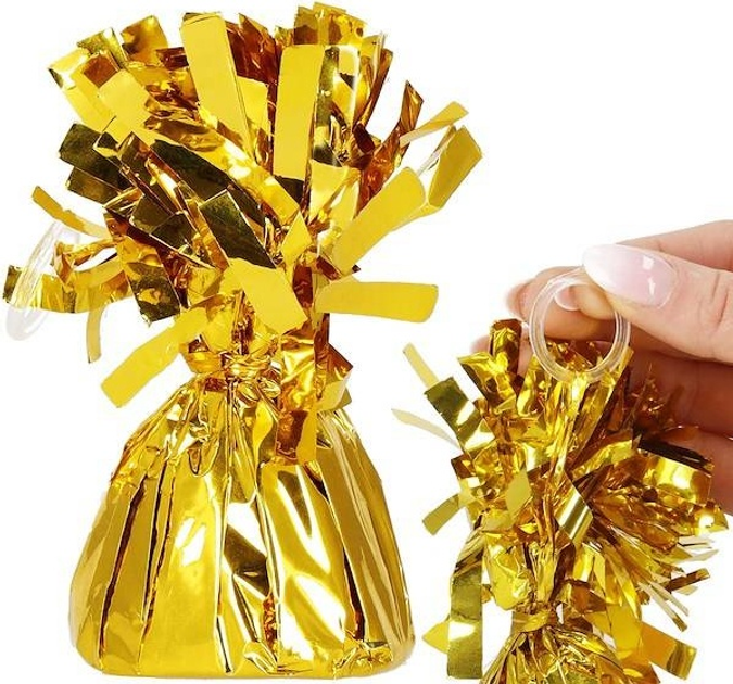 Obciążenie do balonów foliowe Springos PS0007 130 g Złoty (5907719445076) - obraz 2