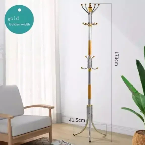 Металлическая напольная стойка-вешалка для одежды Coat Rack тренога 16 крючков - Фото 2 Металлическая напольная стойка-вешалка для одежды Coat Rack тренога 16 крючков - изображение 2