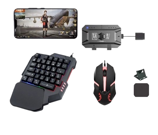 Игровой комплект клавиатура и мышь X1 M1 для смартфонов и ПК Bluetooth Black - Фото 3 Игровой комплект клавиатура и мышь X1 M1 для смартфонов и ПК Bluetooth Black - изображение 3