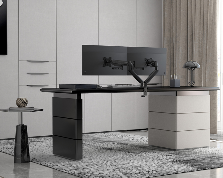 Настільне кріплення для моніторів Anda Seat Stealth II Duo 17-32" Black (AD-W-A6D-2S-BB) - зображення 10