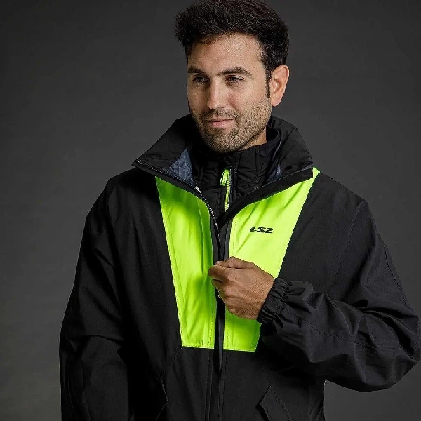 Дождевик LS2 X-Rain Jacket Black Hi-Vis Yellow - L - изображение 3