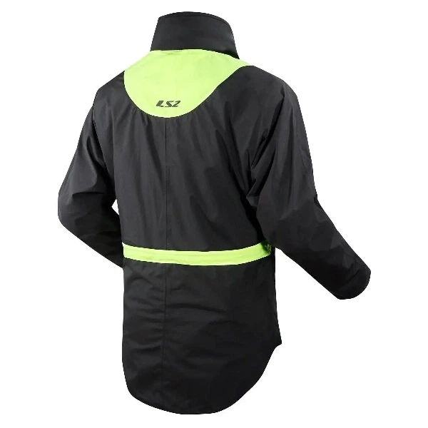 Дождевик LS2 X-Rain Jacket Black Hi-Vis Yellow - L - изображение 4