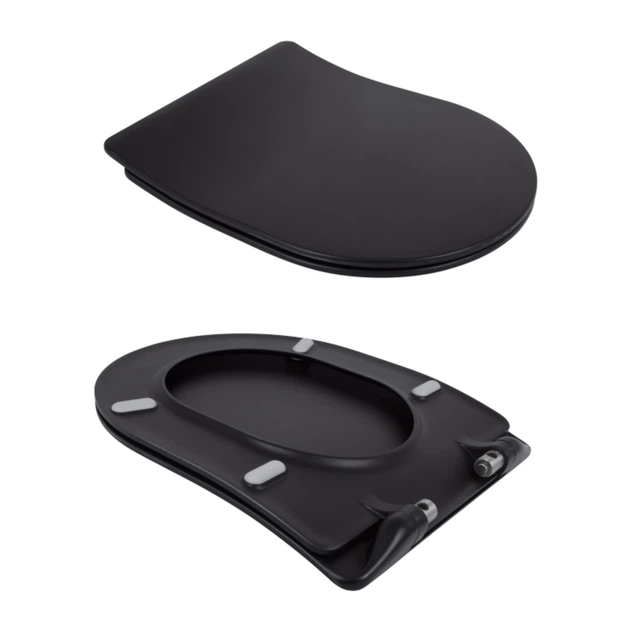 Унитаз подвесной Qtap Taurus безободковый с сиденьем Soft-close QT2433084EUQMB - Фото 8 Унитаз подвесной Qtap Taurus безободковый с сиденьем Soft-close QT2433084EUQMB - изображение 8