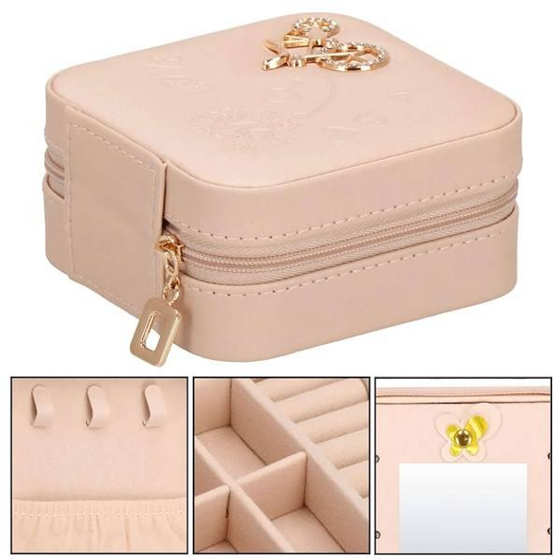 Szkatułka na bizuterię Springos HA1028 różowa 10 x 5 x 10 cm (5907719432991) - obraz 9