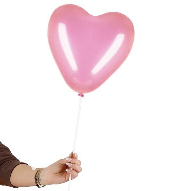 Balony Springos PS0051 Różowe serduszka 50 szt (5907719467009) - obraz 5