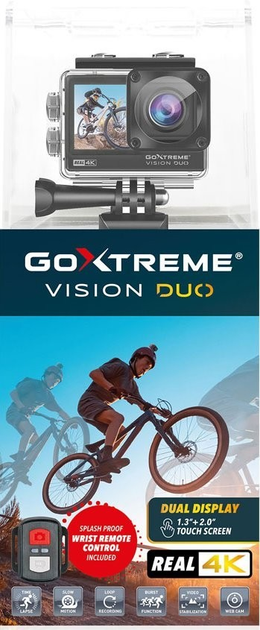 Kamera wideo EasyPix GoXtreme Vision Duo 4K Black (4260041686311) - obraz 7
