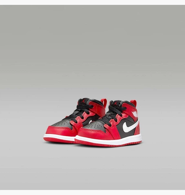 Кроссовки детские Jordan Air 1 Mid 26 Комбінований DQ8425-061 - Фото 5 Кроссовки детские Jordan Air 1 Mid 26 Комбінований DQ8425-061 - изображение 5