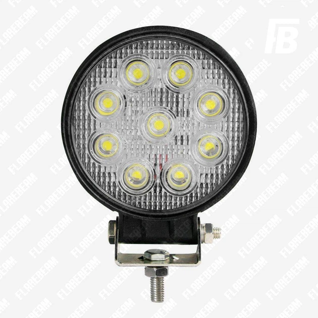 Фара FlareBeam WL-27C дополнительного света светодиодная (LED) 27 Вт круглая 4.5" 12–24 В Cree*09 flood - изображение 2