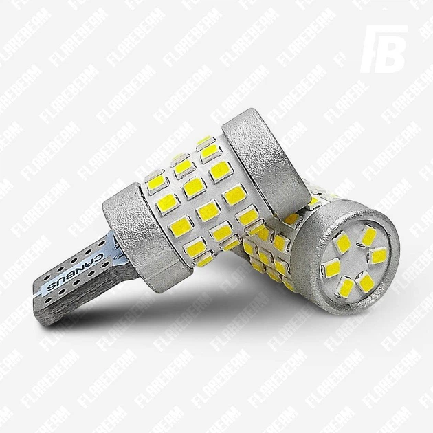 Лампа LED цоколь T10 (W3W W5W безцокольна) з обманкою 12-24 В SMD 201642 (білий) - зображення 3
