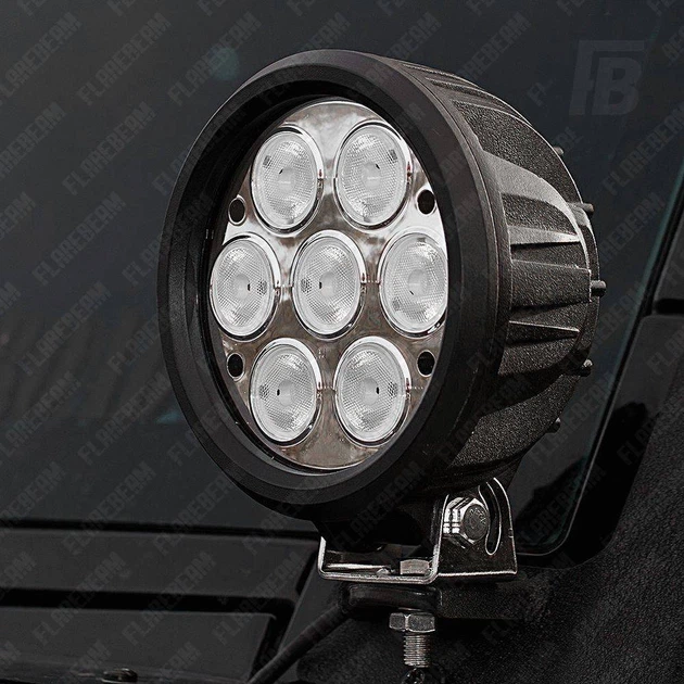 Фара FlareBeam WL-70C дополнительного света светодиодная (LED) 70 Вт круглая 6" 12–24 В Cree*07 flood - изображение 5