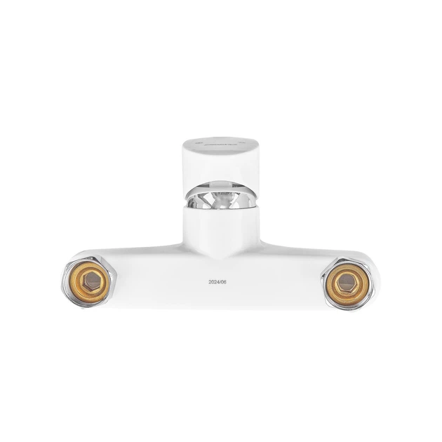 Смеситель для ванны Plamix CEZAR-009 EURO SET White, со шлангом, лейкой и кронштейном (PM0692) - изображение 3