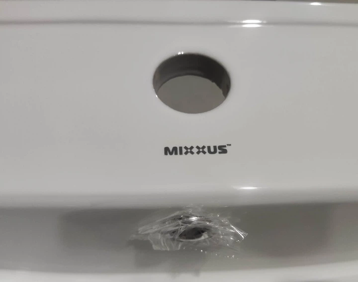 Раковина мебельная Mixxus Premium CUBIC-1502 710х460х170mm с отверстием под смеситель и переливом (MP6496) - изображение 7