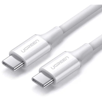Дата кабель USB-C to USB-C 1.0m US300 20V/5A 100W White Ugreen (60551) - Фото 2 Дата кабель USB-C to USB-C 1.0m US300 20V/5A 100W White Ugreen (60551) - зображення 2