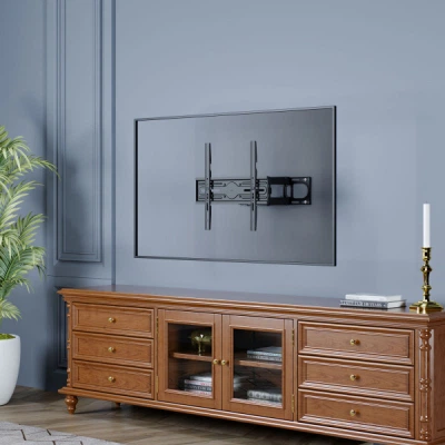 Кронштейн для ТВ AGN AGN70-442P з поворотом/два коліна/32"-70"/40 кг/max.VESA 400x400/Black - изображение 7