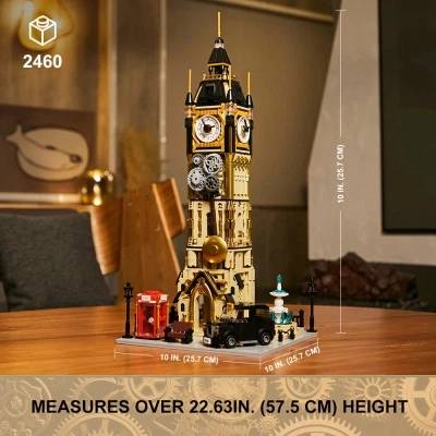Конструктор Pantasy Original - Steampunk Парк Часовая башня в стиле стимпанк (85008) - изображение 2