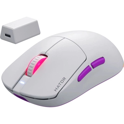 Мышка Hator Quasar 3 Ultra 8K Wireless White (HTM771) - изображение 3