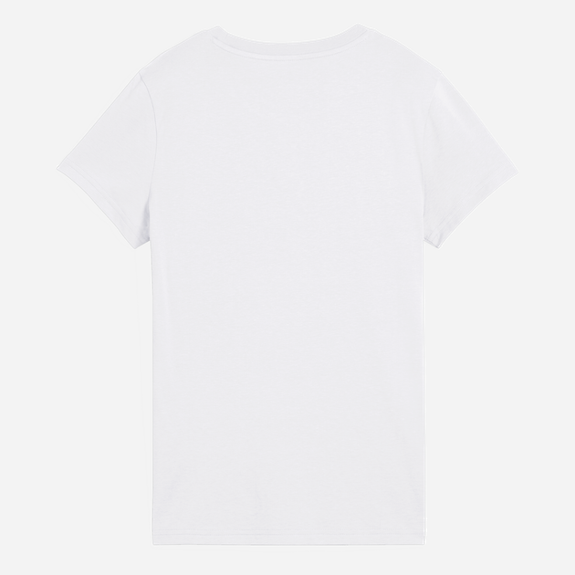 Футболка хлопковая женская Puma Essentials Graphics 63153652 XS White-metallic gold с принтом (4069157467650) - изображение 5