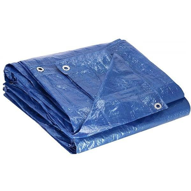 Тент Springos товстий захисний лист 4 x 5 м 60 г/м2 синій (GA2118) (5907719430058) - зображення 4