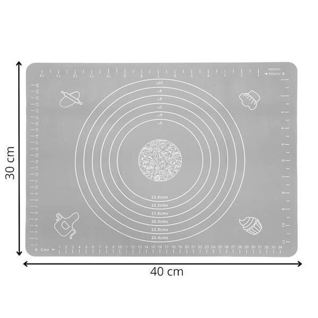 Mata do formowania i pieczenia ciasta Springos z podziałką do ciasta 40 x 30 cm (5907719436746) - obraz 6