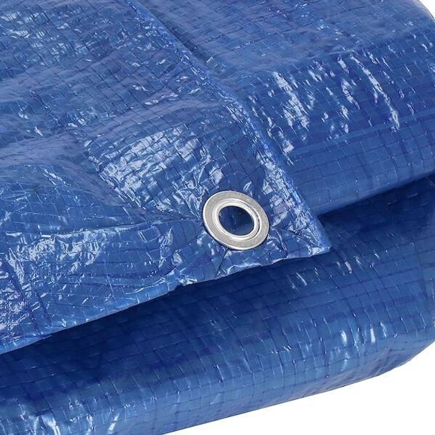 Plandeka Springos gruba płachta ochronna 3 x 5 m 60g/m2 niebieska (GA2120) (5907719430072) - obraz 5