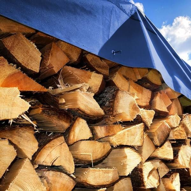 Plandeka Springos gruba płachta ochronna 3 x 5 m 60g/m2 niebieska (GA2120) (5907719430072) - obraz 11