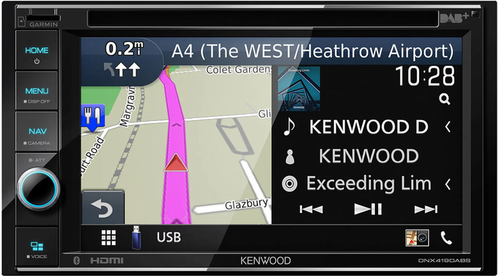 Універсальний головний пристрій Kenwood DNX419DABS - зображення 2