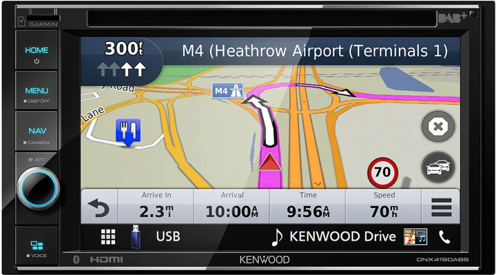 Універсальний головний пристрій Kenwood DNX419DABS - зображення 3