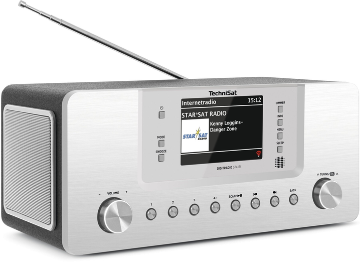 Radiobudzik TechniSat DigitRadio 574 IR Silver (0001/2951) - obraz 4