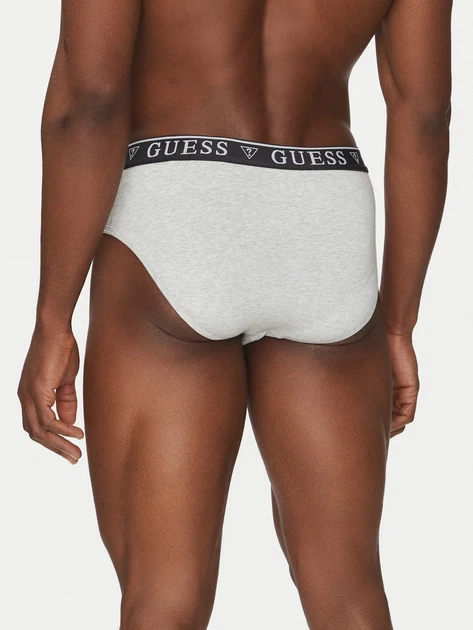 Набор трусов брифов мужских хлопковых Guess U4YG20-K6YW1-F8MZ S 5 шт Blk Wht Grey Lava Ol (7626741680078) - изображение 3
