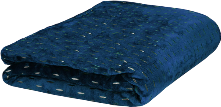 Покривало на ліжко Springos темно-синє 150 x 200 см (5907719466576) - зображення 3