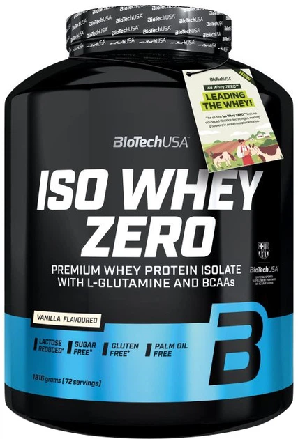 Сывороточный изолят протеина Biotech Iso Whey Zero порошок 1816 г Vanilla (5999076263851) - Фото 1 Сывороточный изолят протеина Biotech Iso Whey Zero порошок 1816 г Vanilla (5999076263851) - изображение 1