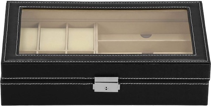 Шкатулка для годинників Springos HA1060 чорна 33 x 20 x 8 см (5907719433318) - зображення 2