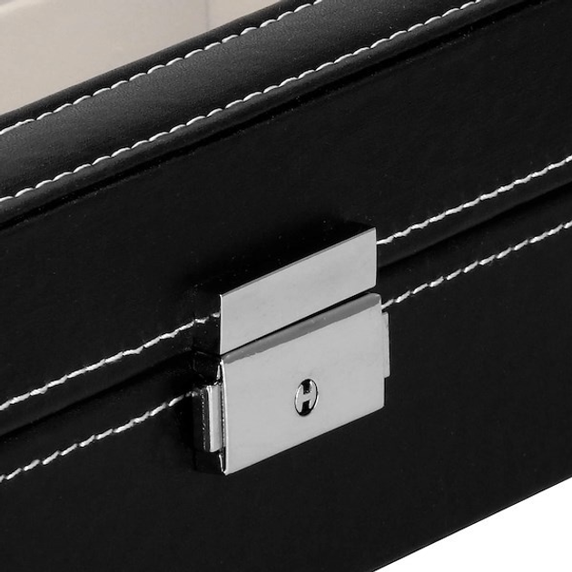 Шкатулка для годинників Springos HA1060 чорна 33 x 20 x 8 см (5907719433318) - зображення 9