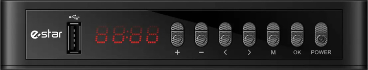 Dekoder telewizji naziemnej eSTAR T2-618 UHD Black (DVBT3ESTART2618) - obraz 2