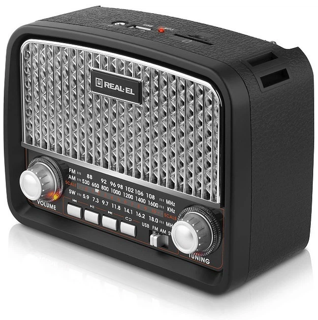 Радіоприймач REAL-EL X-520 Black - зображення 4