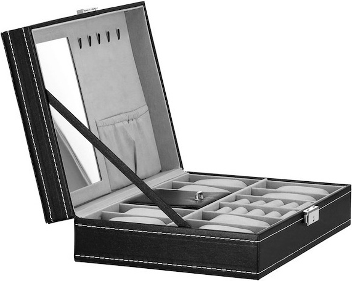 Шкатулка для годинників Springos HA1061 чорна 33 x 20 x 8 см (5907719433325) - зображення 7