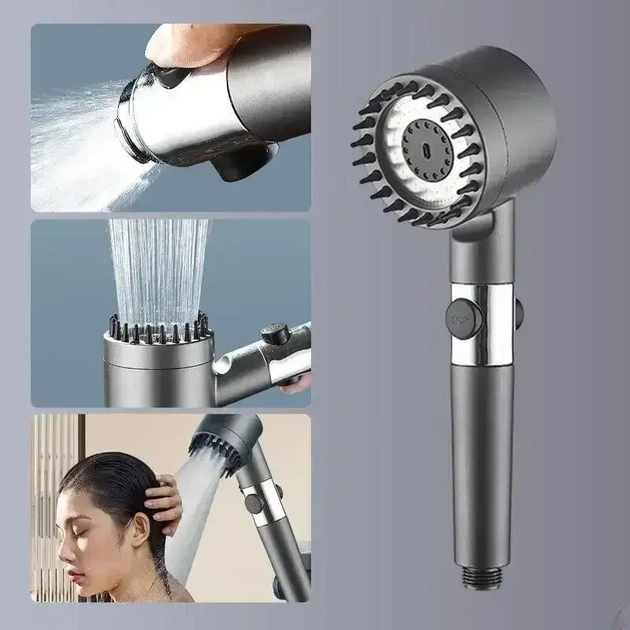 Массажная лейка с вращением 360° Turbocharged shower head StartPro G9889 мультиколор G9889 - изображение 2