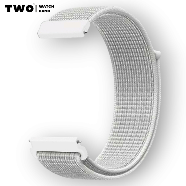 Ремешок для Xiaomi Amazfit GTS 4 / GTS 4 mini нейлоновый / 20 мм Дизайнерский белый - изображение 3
