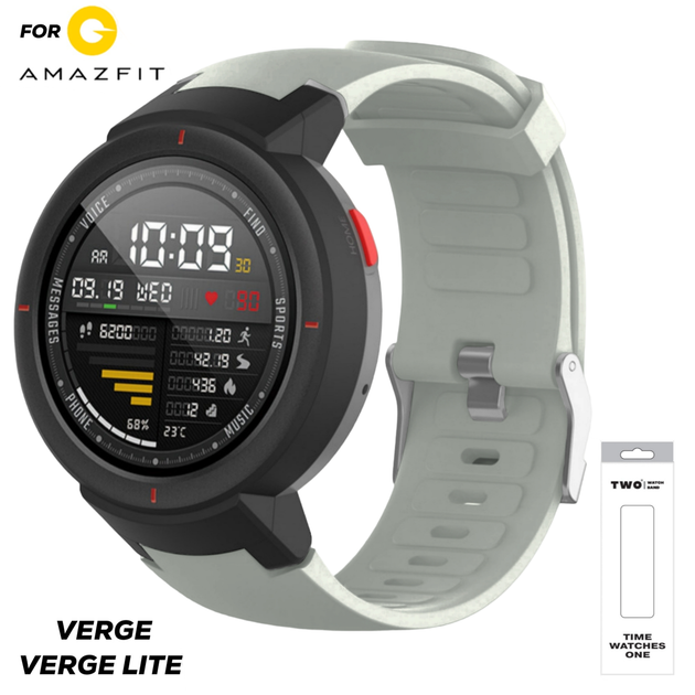 Ремешок для Xiaomi Amazfit Verge/Verge Lite Оливково-серый - Фото 5 Ремешок для Xiaomi Amazfit Verge/Verge Lite Оливково-серый - изображение 5