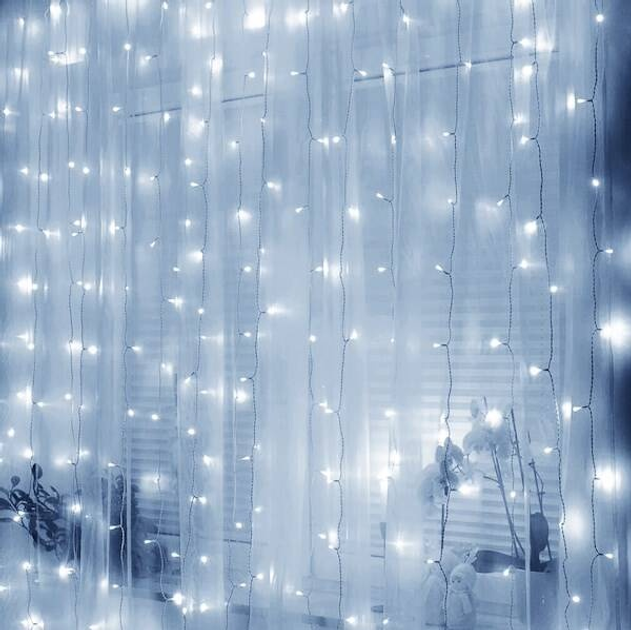 Kurtyna świetlna Springos CL0184 Druciki 300 LED (5907719426976) - obraz 16