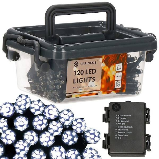 Lampki choinkowe Springos CL0175120 LED (5907719426884) - obraz 3