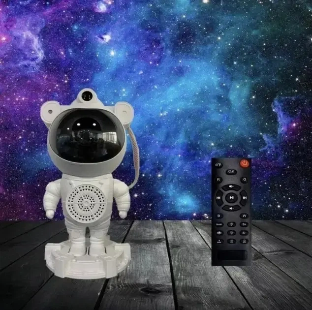 Ночник проектор зоряного неба Астронавт із Bluetooth колонкою Sky Star Astronaut Bambi ZZ-202 - зображення 5