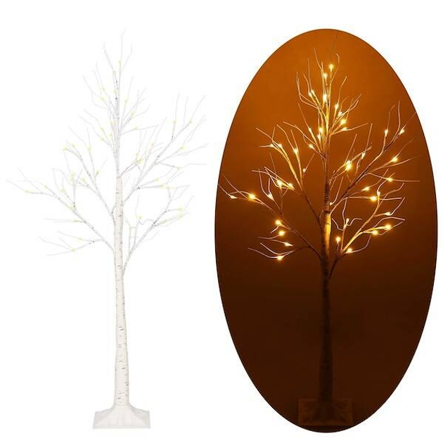 Світлодіодне дерево Springos CL0950 120 см 48 LED Береза (5907719426440) - зображення 9
