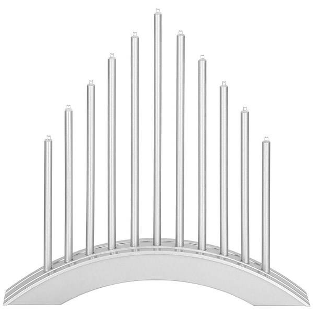 Świecznik adwentowy Springos CL0850 LED 11 świec Srebrny (5907719426723) - obraz 3
