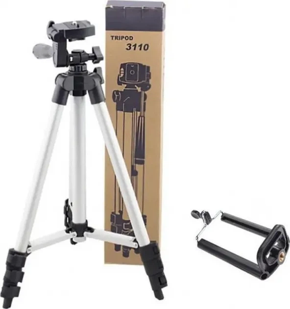 Штатив для камеры и телефона 3110 Тринога для фотоаппарата Трипод Tripod - Фото 2 Штатив для камеры и телефона 3110 Тринога для фотоаппарата Трипод Tripod - изображение 2