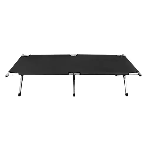Раскладушка Trizand 189х70см алюминиевая Black 23190 - Фото 3 Раскладушка Trizand 189х70см алюминиевая Black 23190 - изображение 3
