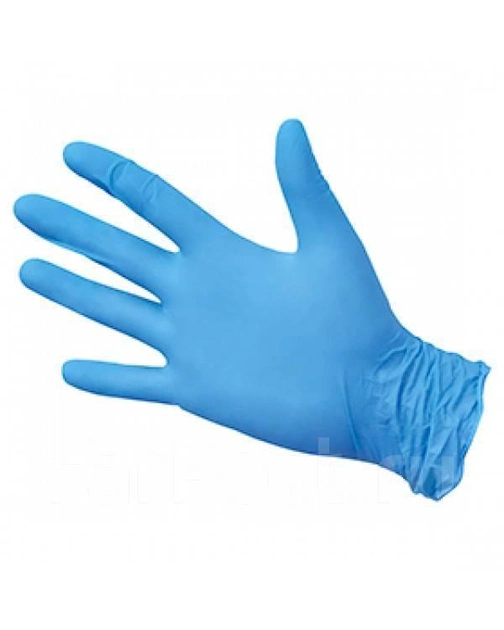 Рукавички сині Nitrylex Protect Blue PF нітрилові неопудрені M - зображення 2