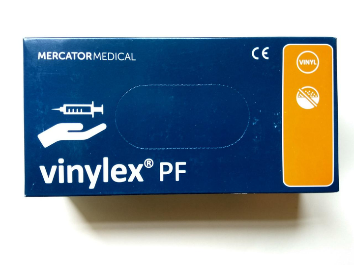 Перчатки Mercator Medical VINYLEX PF S виниловые неопудренные 100 шт - изображение 1