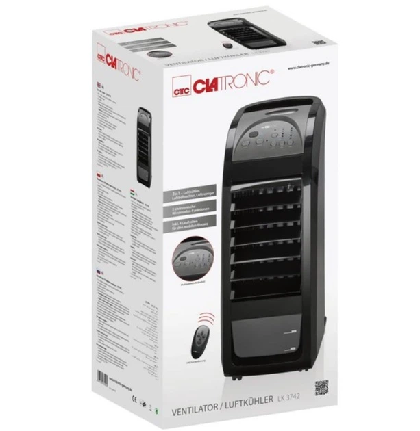 Кліматизатор CLATRONIC LK 3742 Чорний - Фото 2 Кліматизатор CLATRONIC LK 3742 Чорний - зображення 2