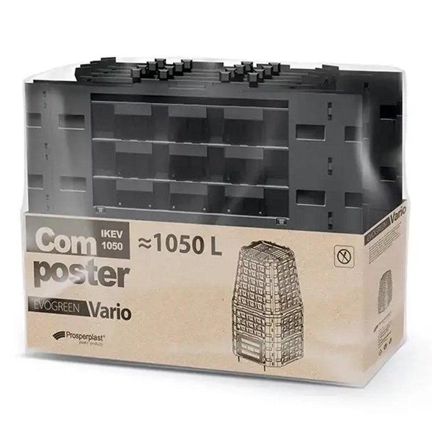 Компостер Prosperplast Compogreen Vario IKEV1050C-S411 садовый контейнер 1050 157 х 95 х 91.5 см Сер - изображение 3